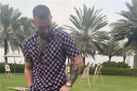 gucci jacquard conor mcgregor|Conor McGregor Goes Full Gucci With Outrageous Resort .